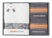 ＢＥＡＭＳ　ＤＥＳＩＧＮタオル３枚セットＢ　グレー